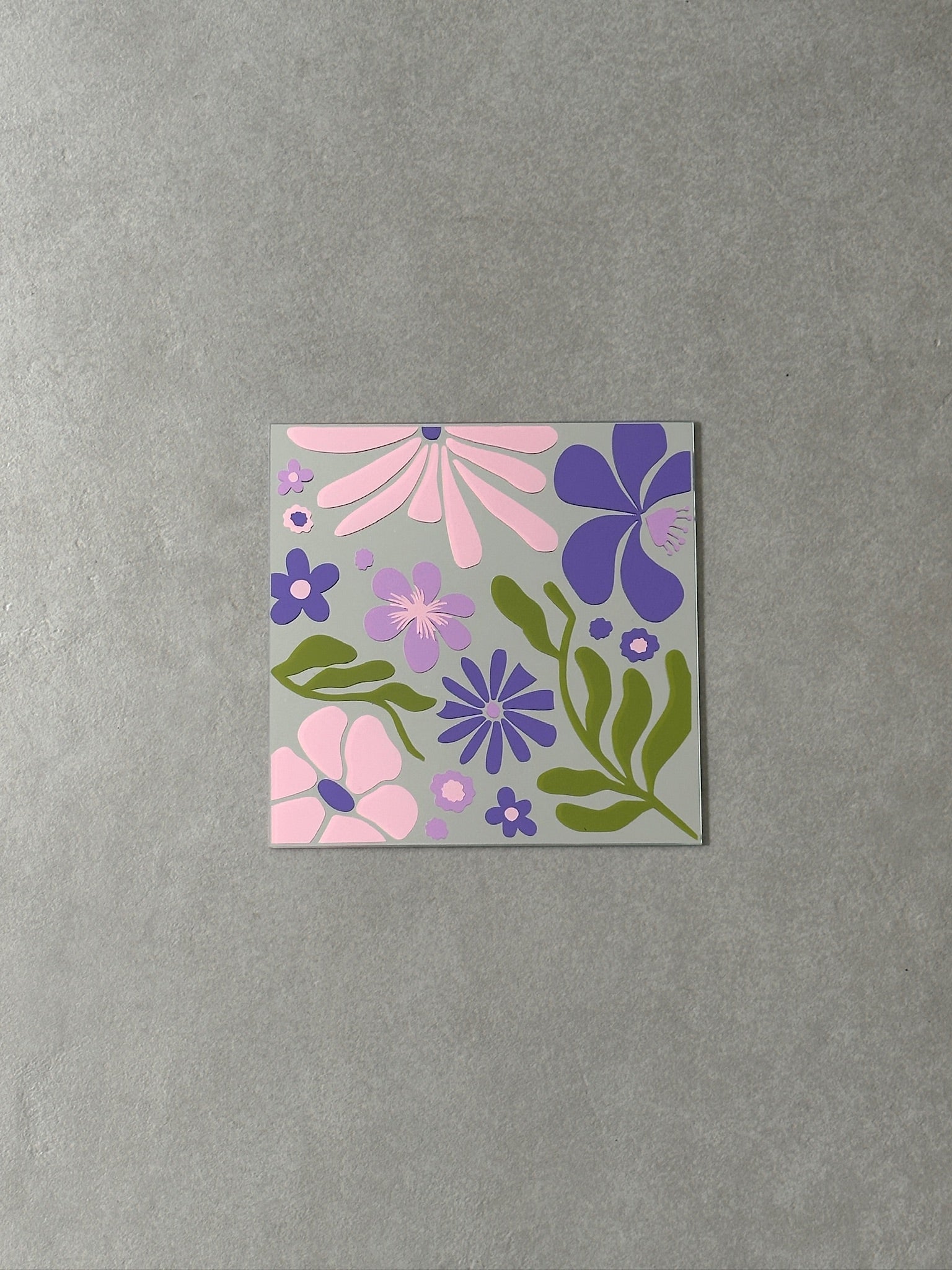 PRE-ORDER DIY Flower garden pink purple - only mirror