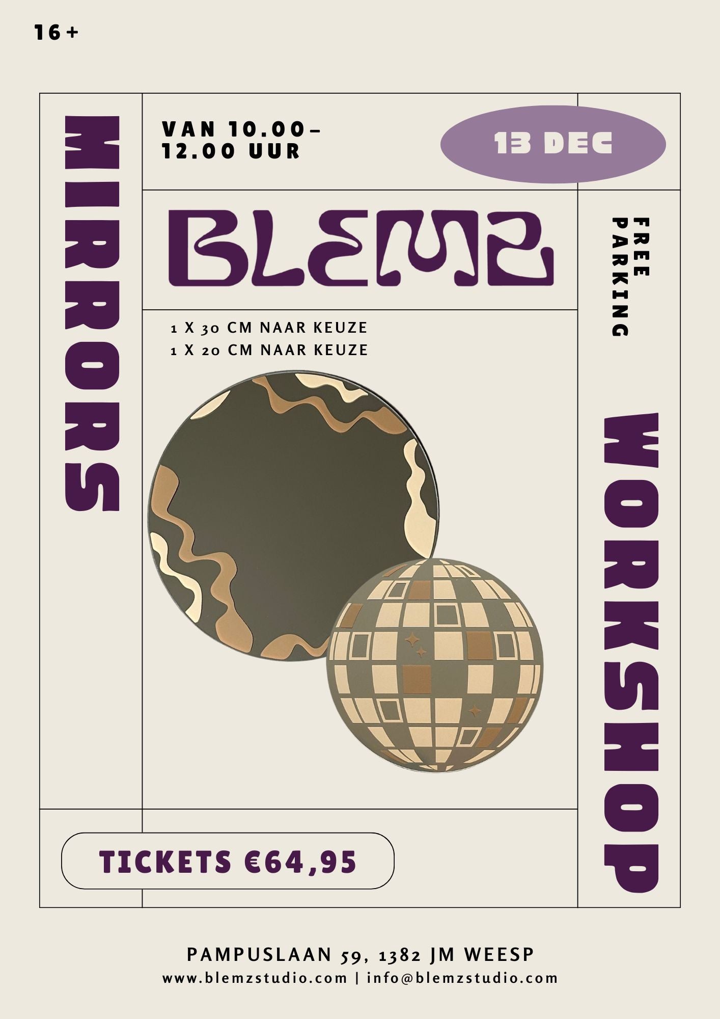 Workshop: Create Your Own 20 cm and 30 cm Mirrors