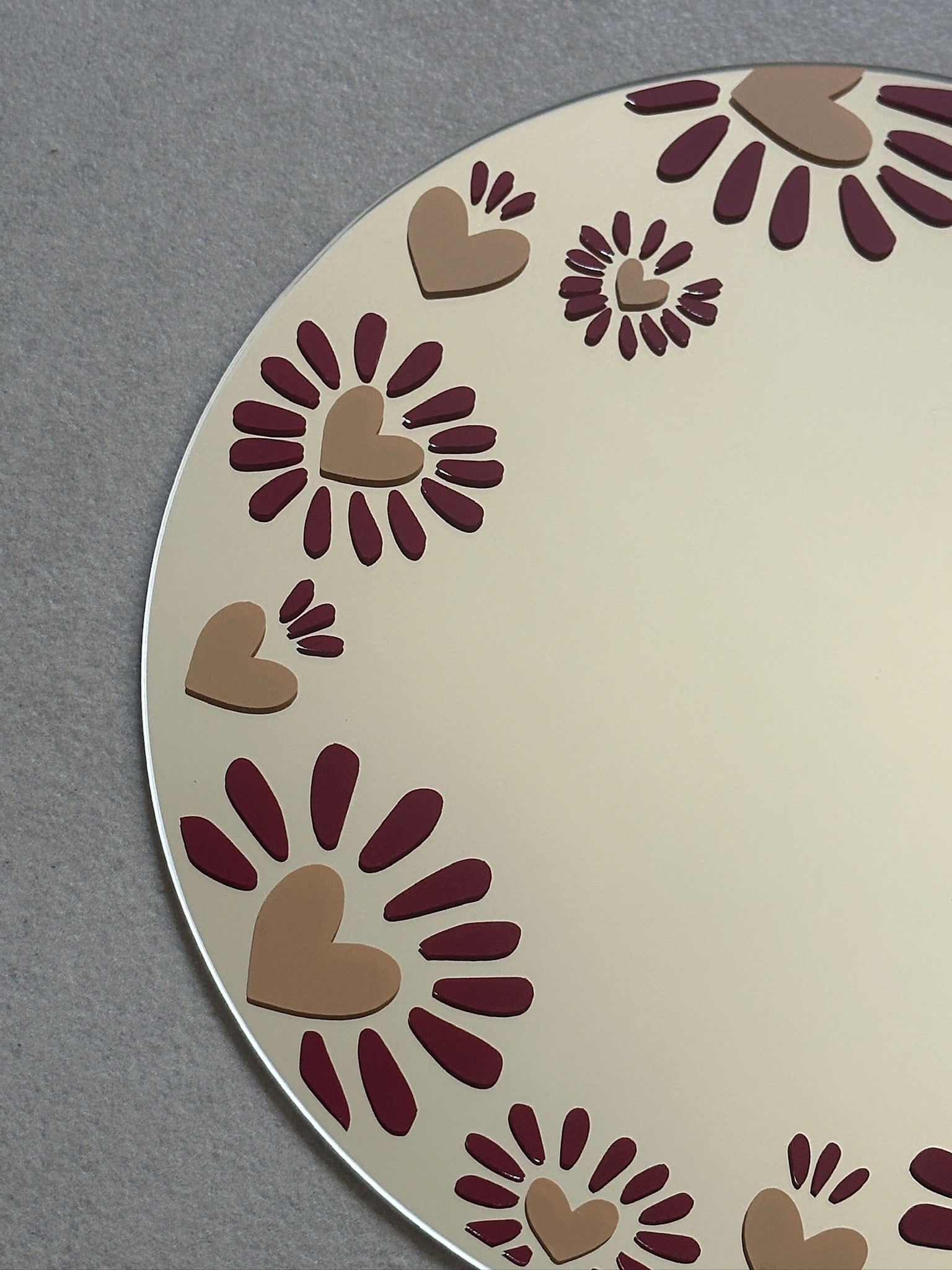 Sunheart mirror burgundy caramel