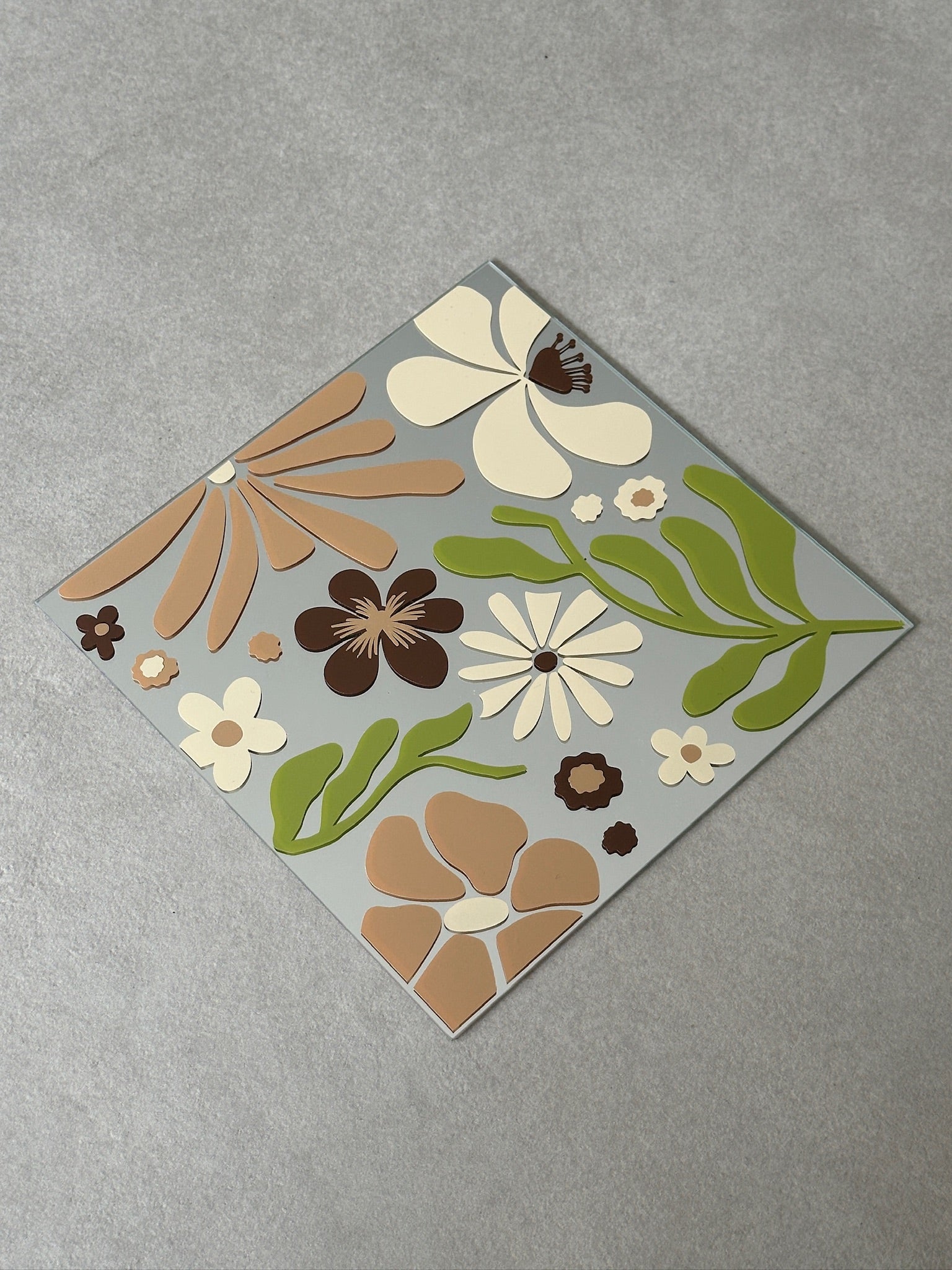 PRE-ORDER DIY Flower garden brown - only mirror
