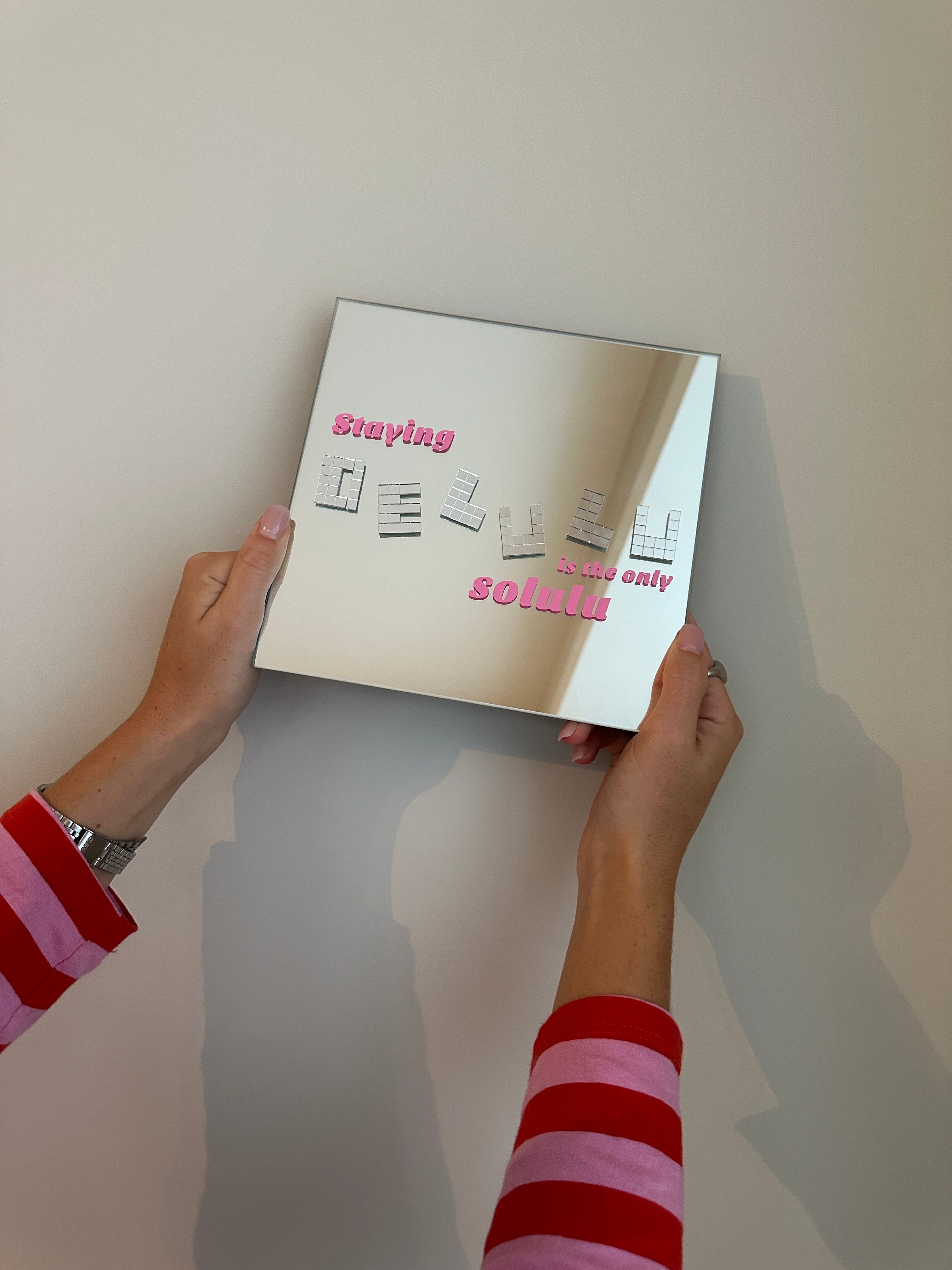 Delulu is the selulu pink mirror