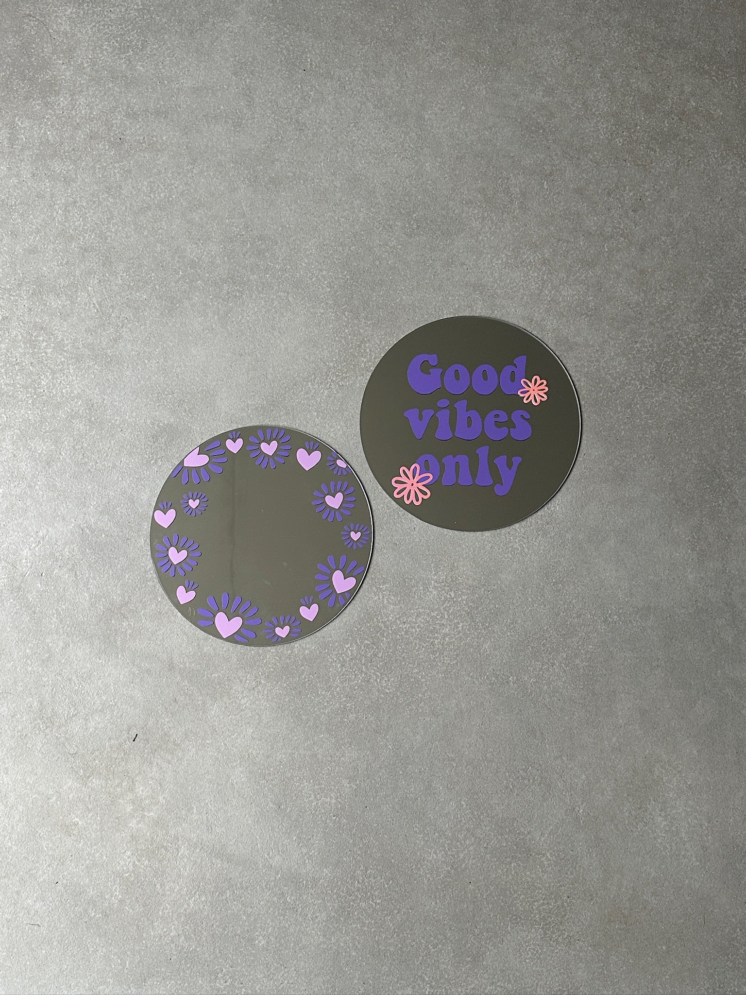 Good vibes only purple