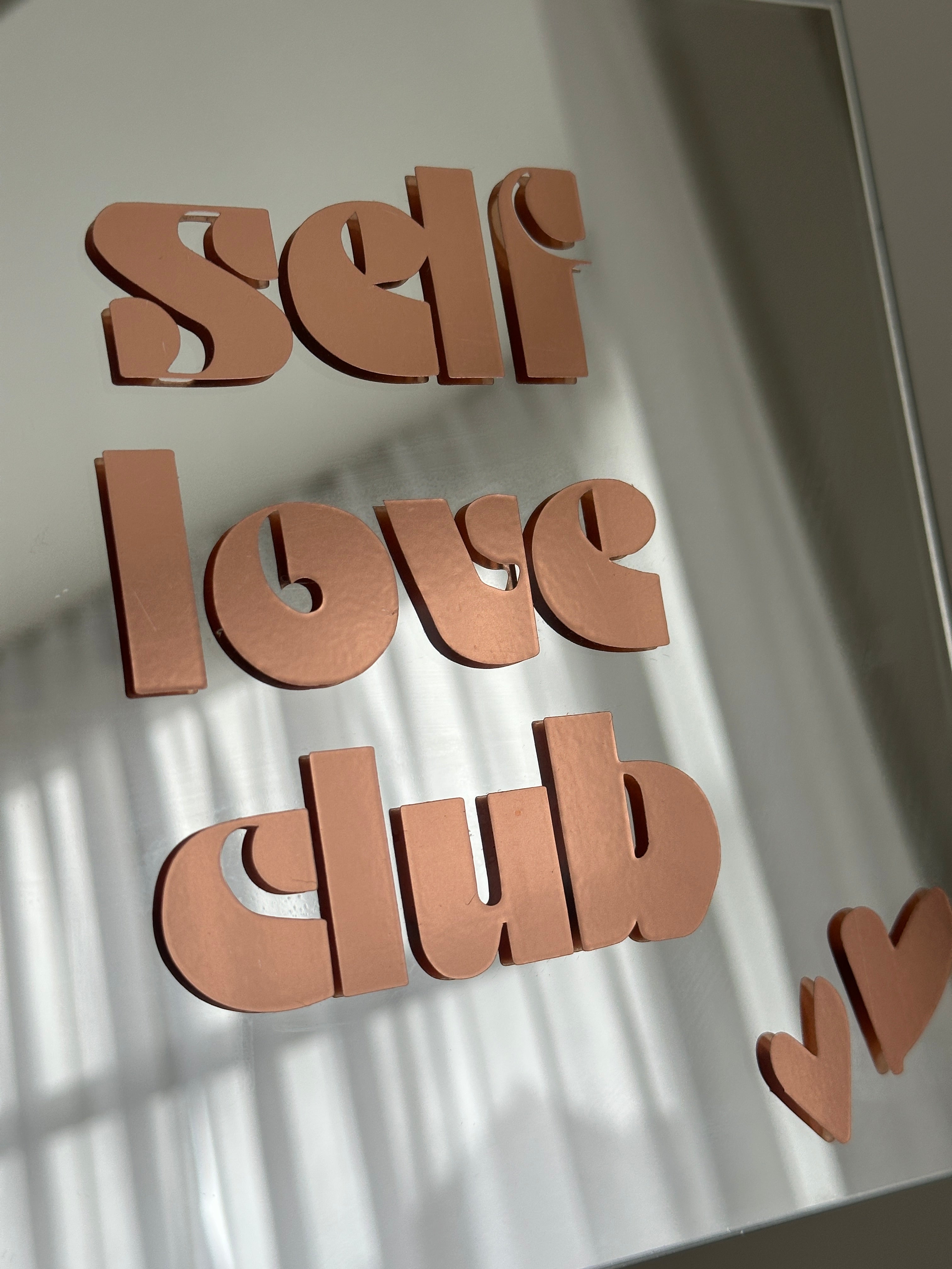 Selflove club copper mirror