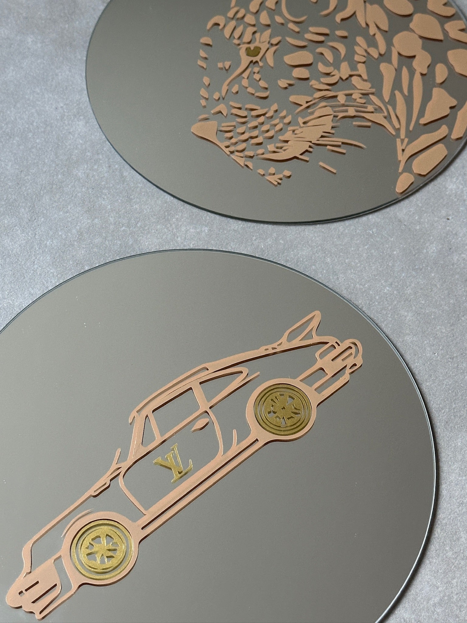 Design car caramel gold