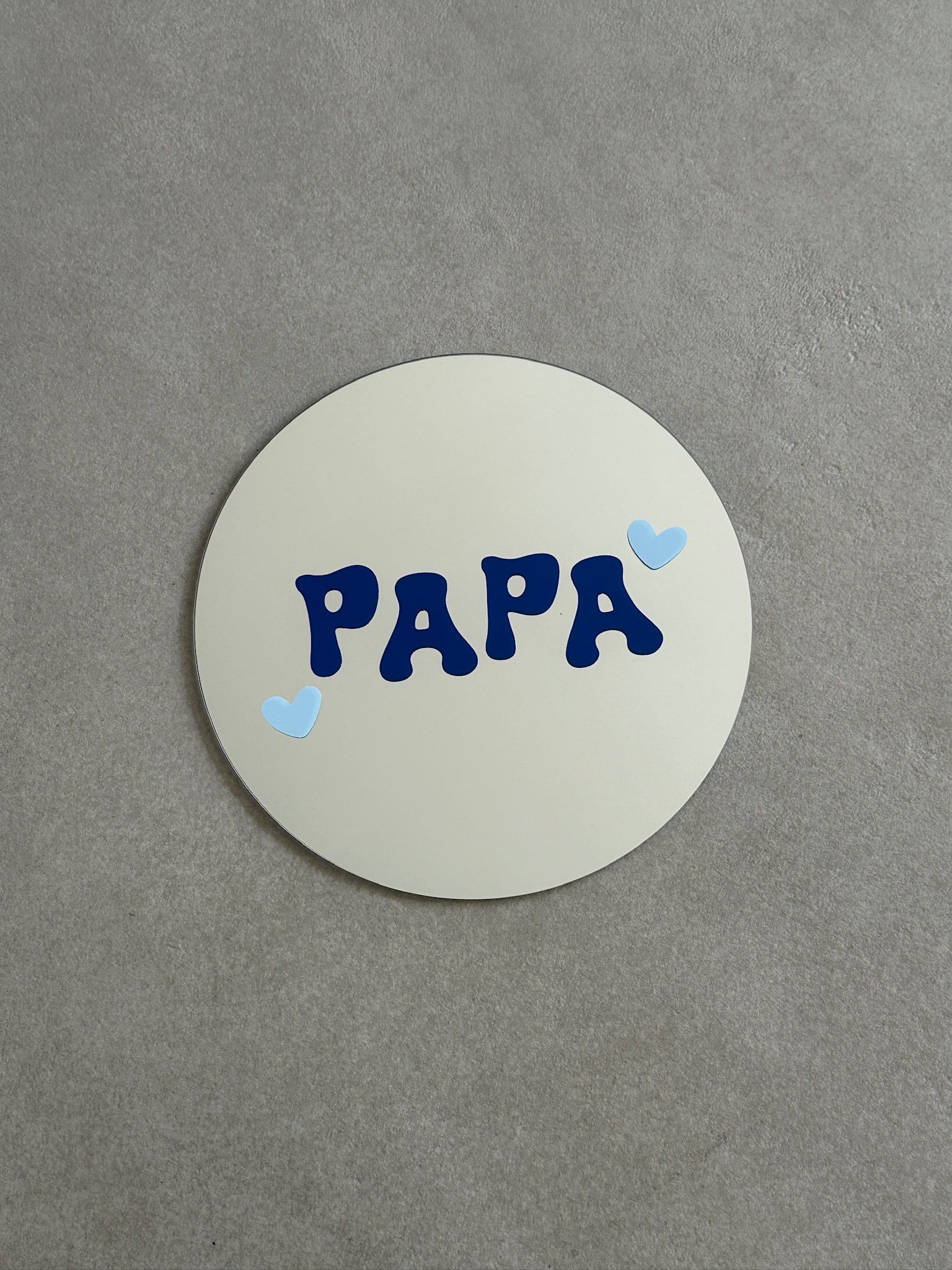 Papa mirror navy babyblue