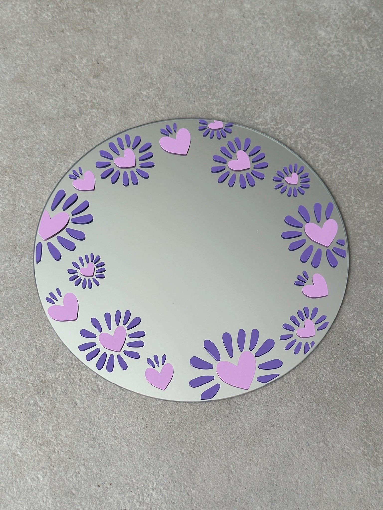 Sunheart mirror lila purple