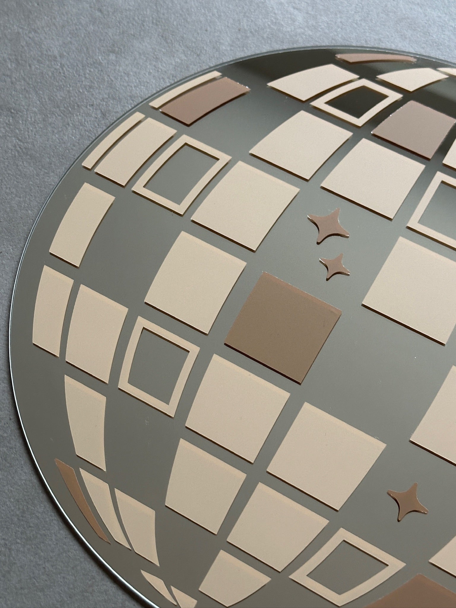 Discoball mirror sand caramel