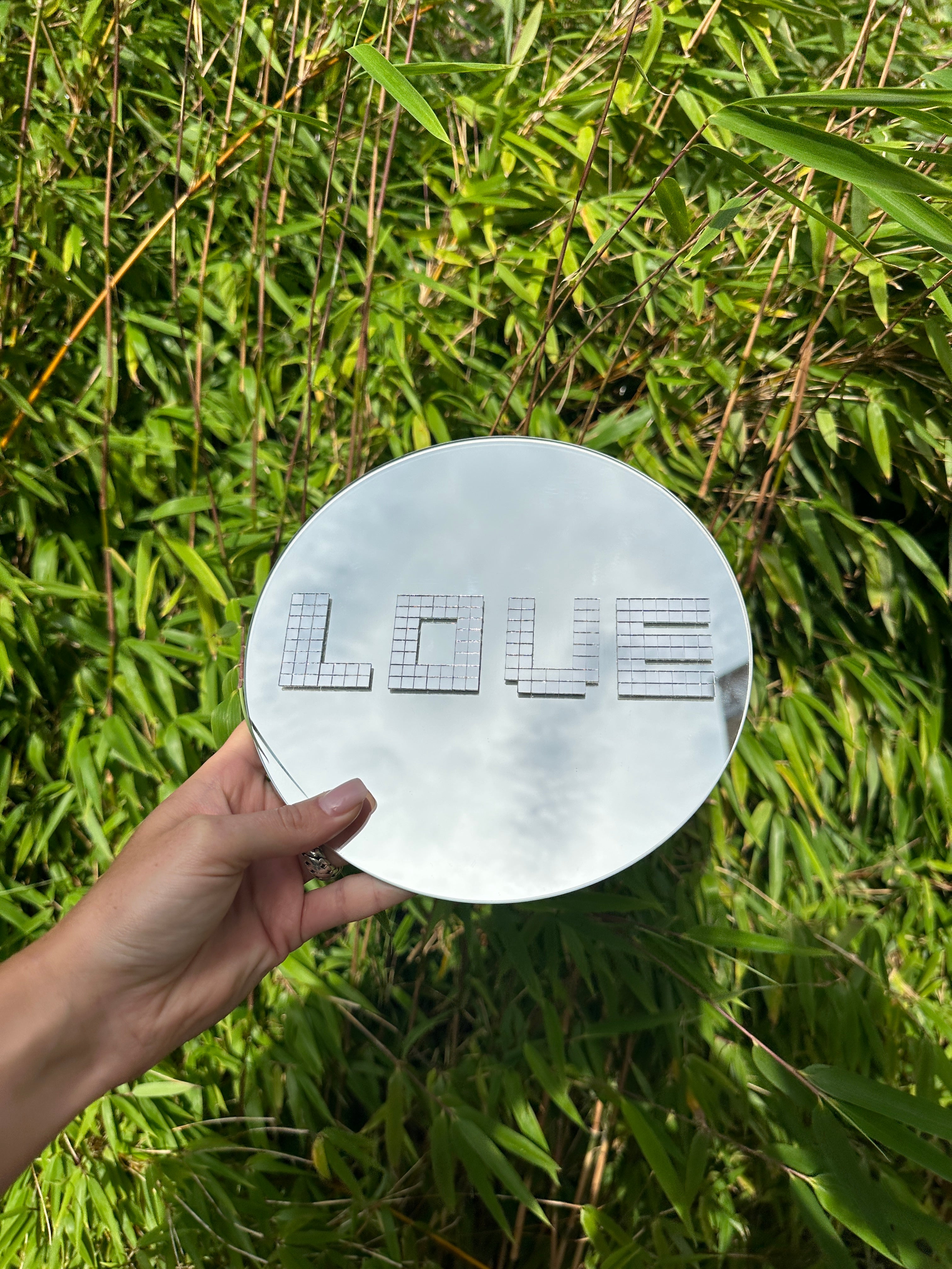 Disco Love round mirror