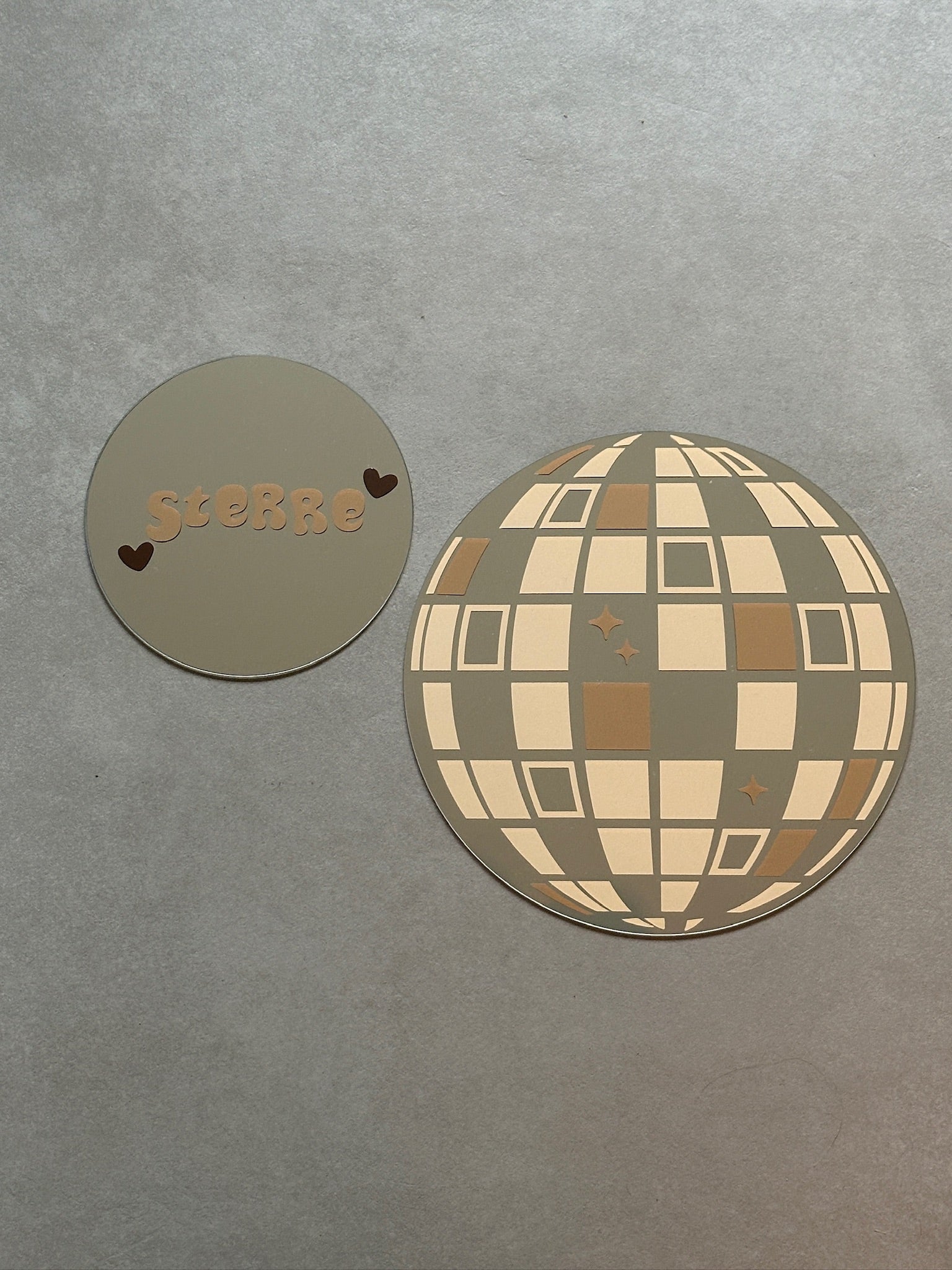 Discoball mirror sand caramel
