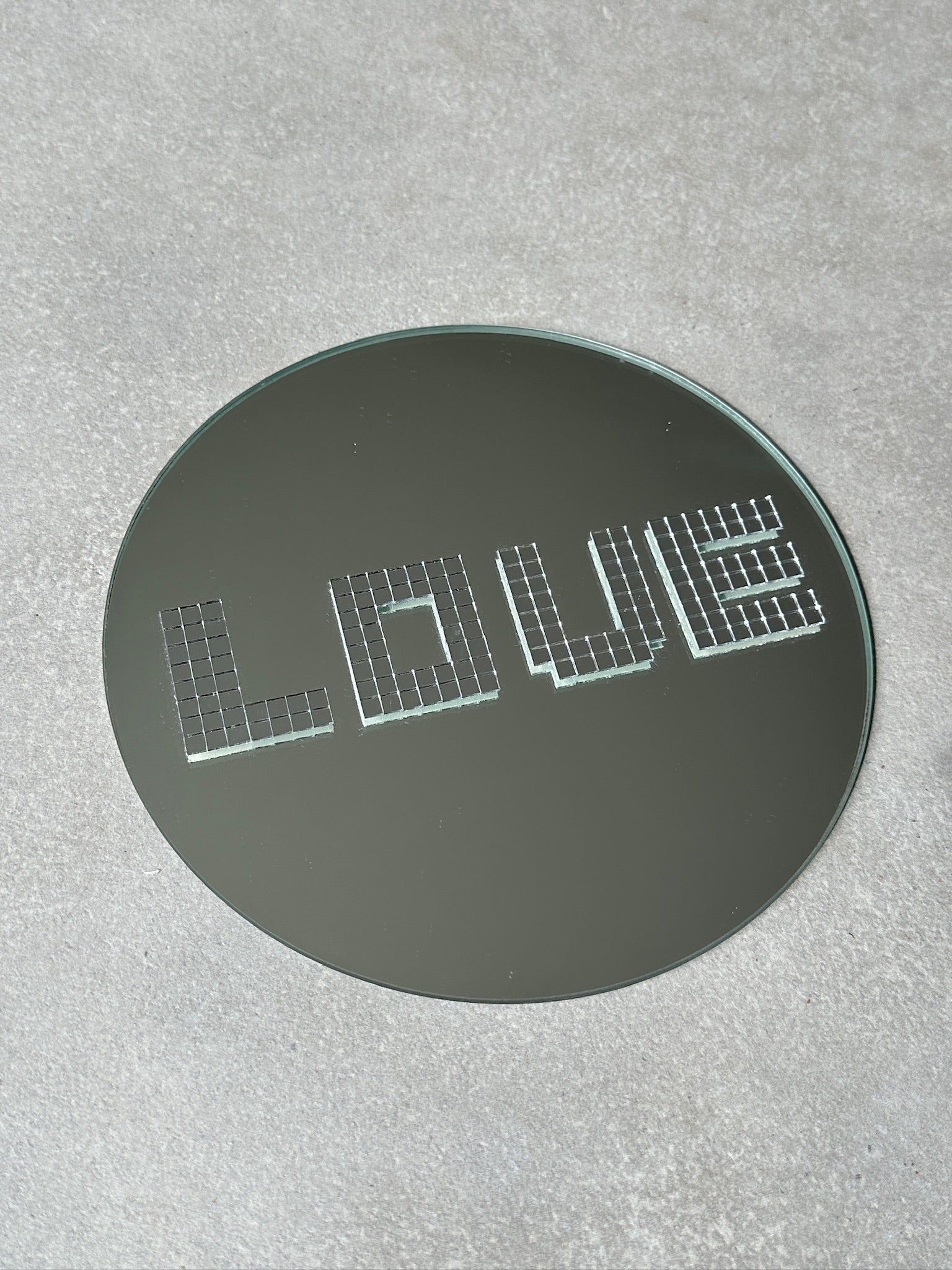 Disco Love round mirror