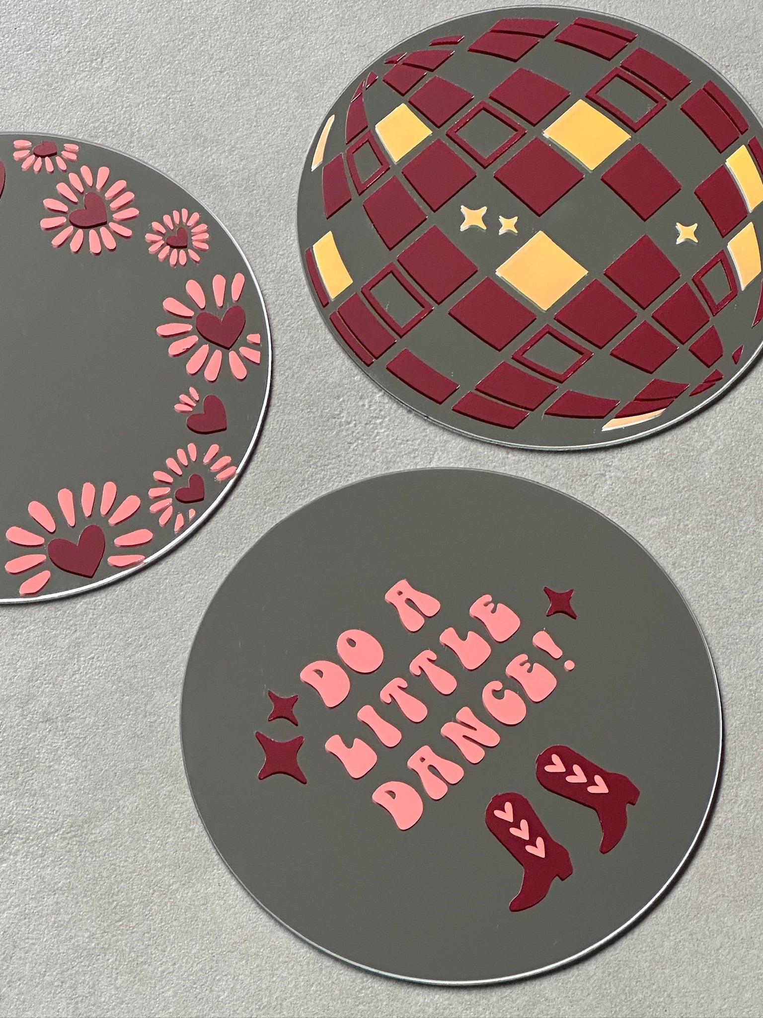 Sunheart spiegel peach bordeaux