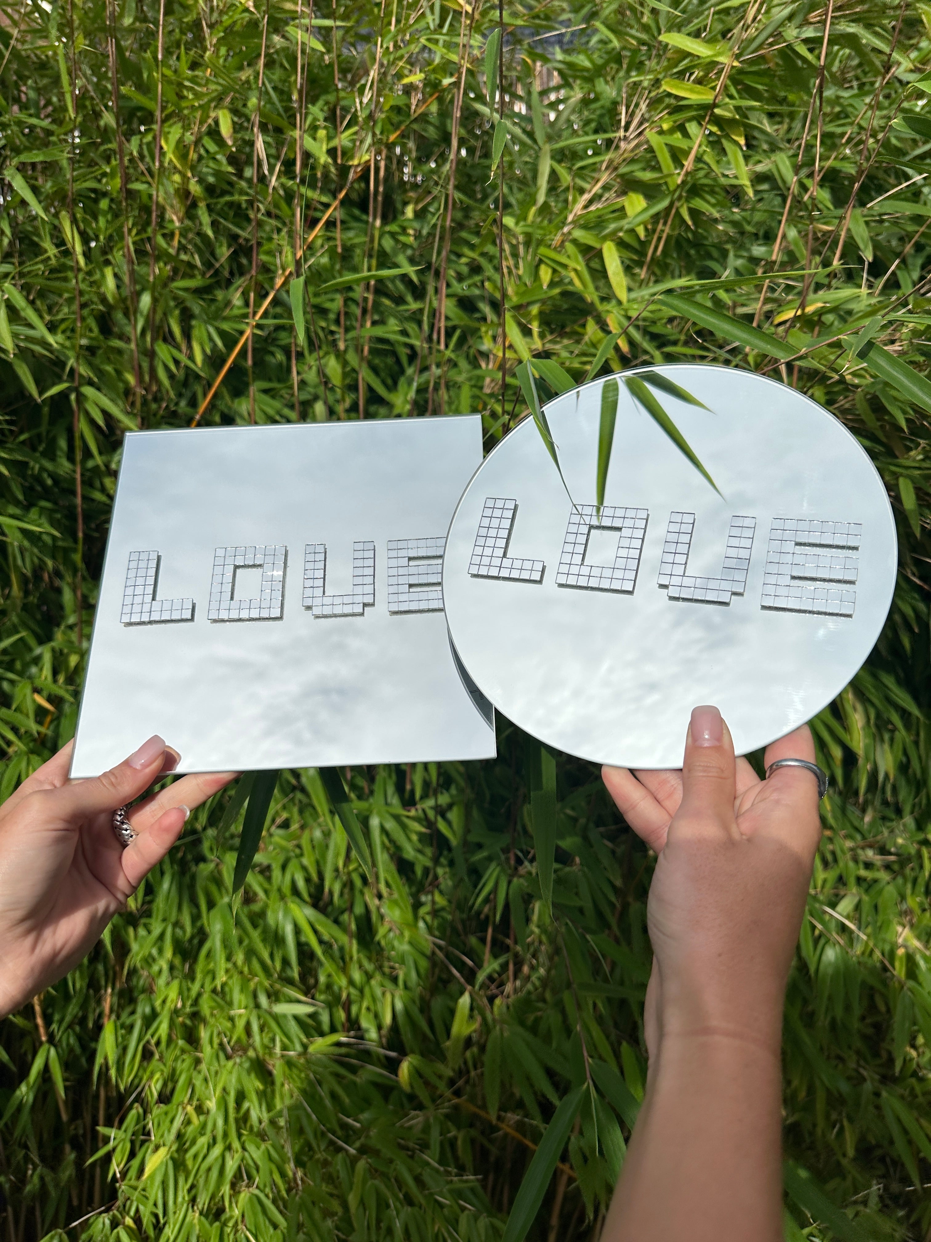 Disco Love round mirror