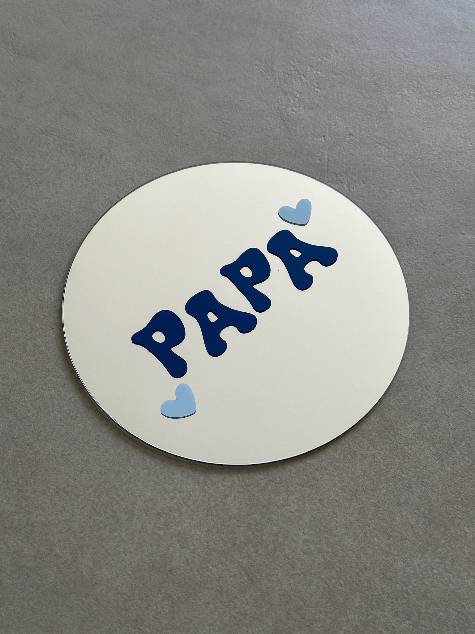 Papa mirror navy babyblue