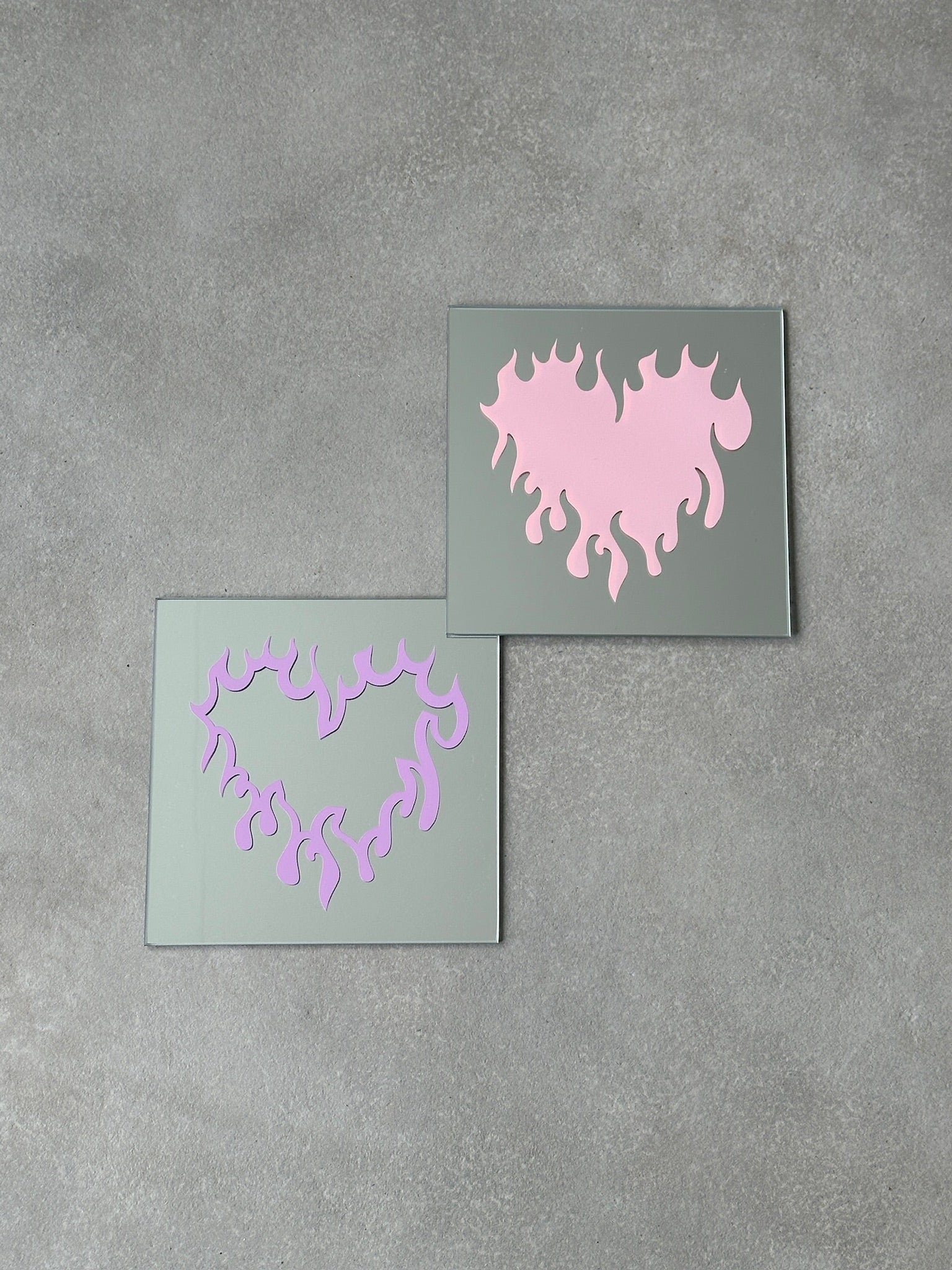 Heartsfire mirror baby pink full