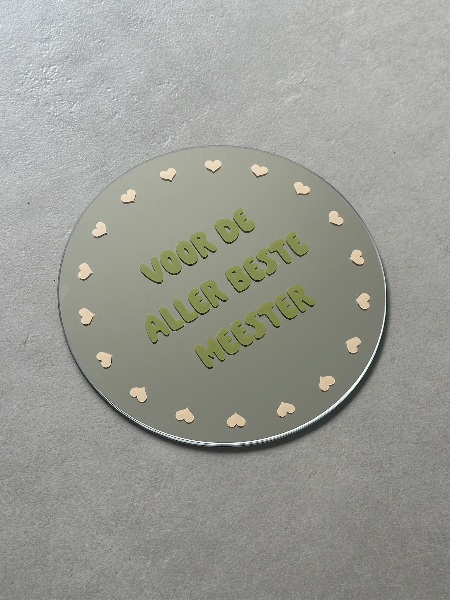 Meester mirror olive sand