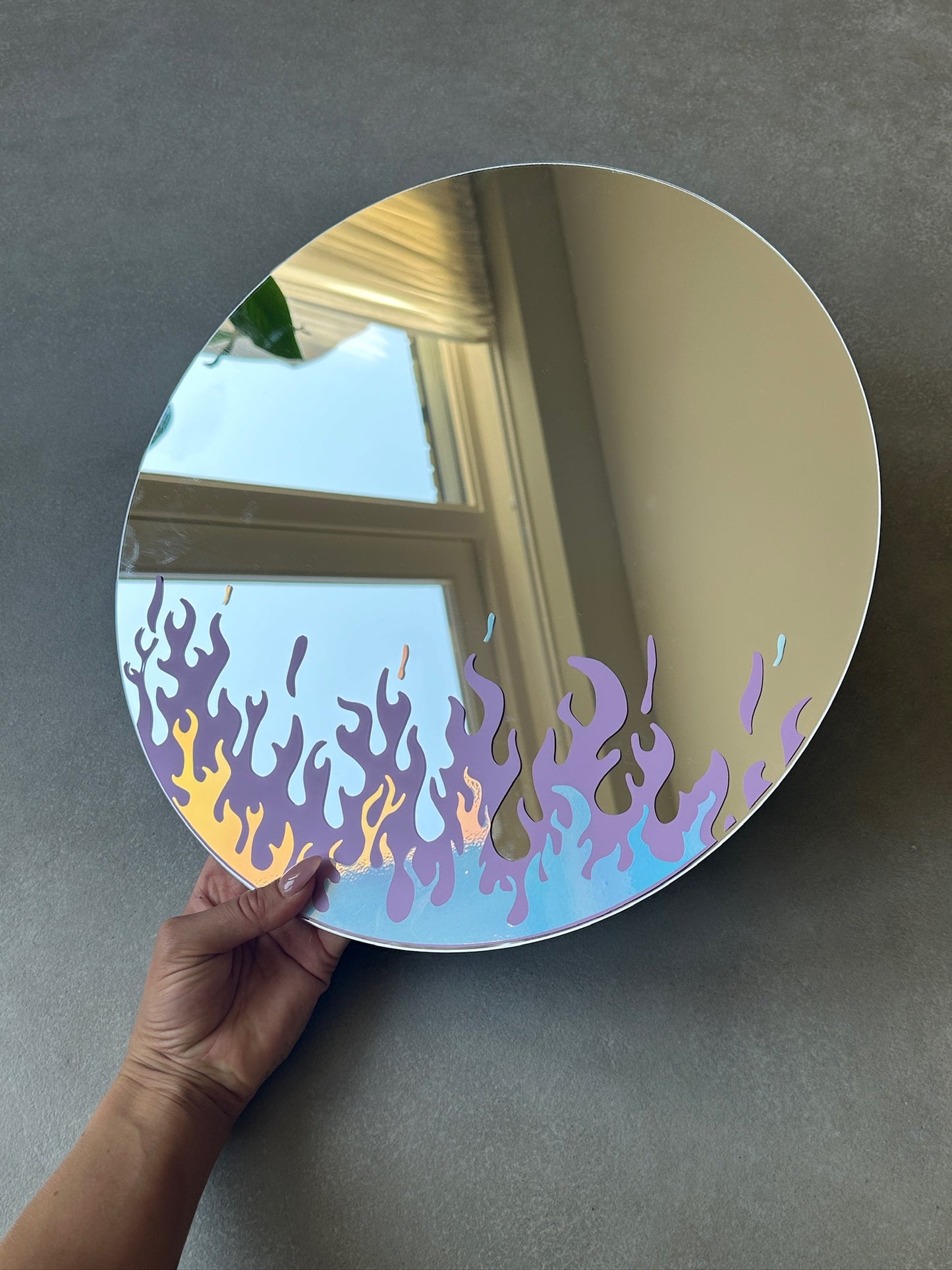 Fire double mirror lila