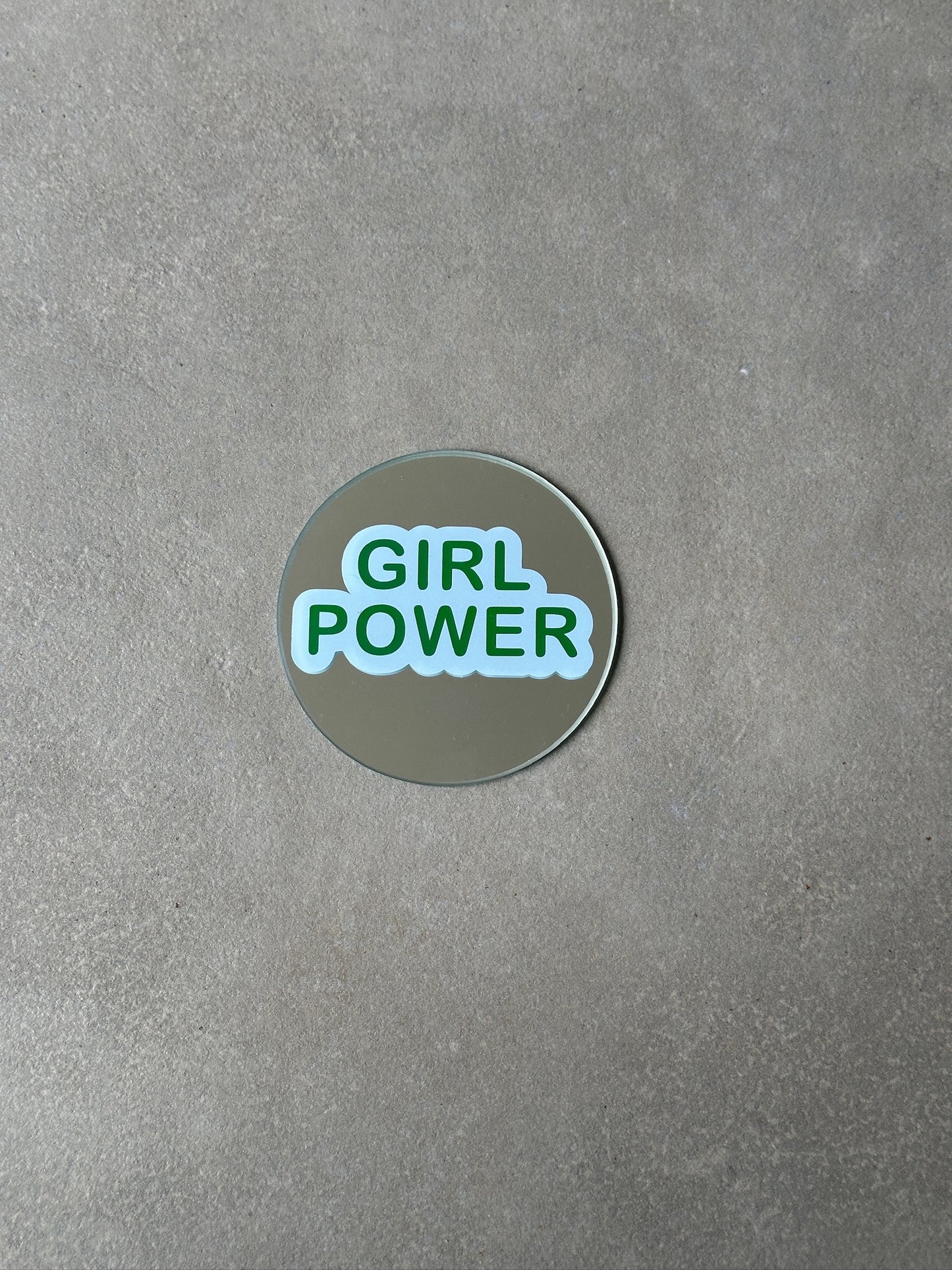 Girlpower blue mirror