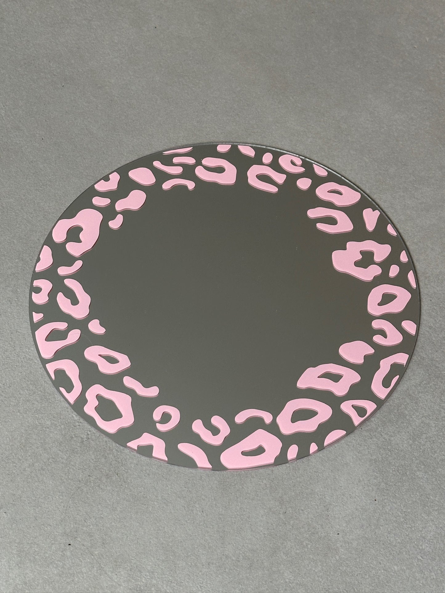 Panther frame mirror babypink