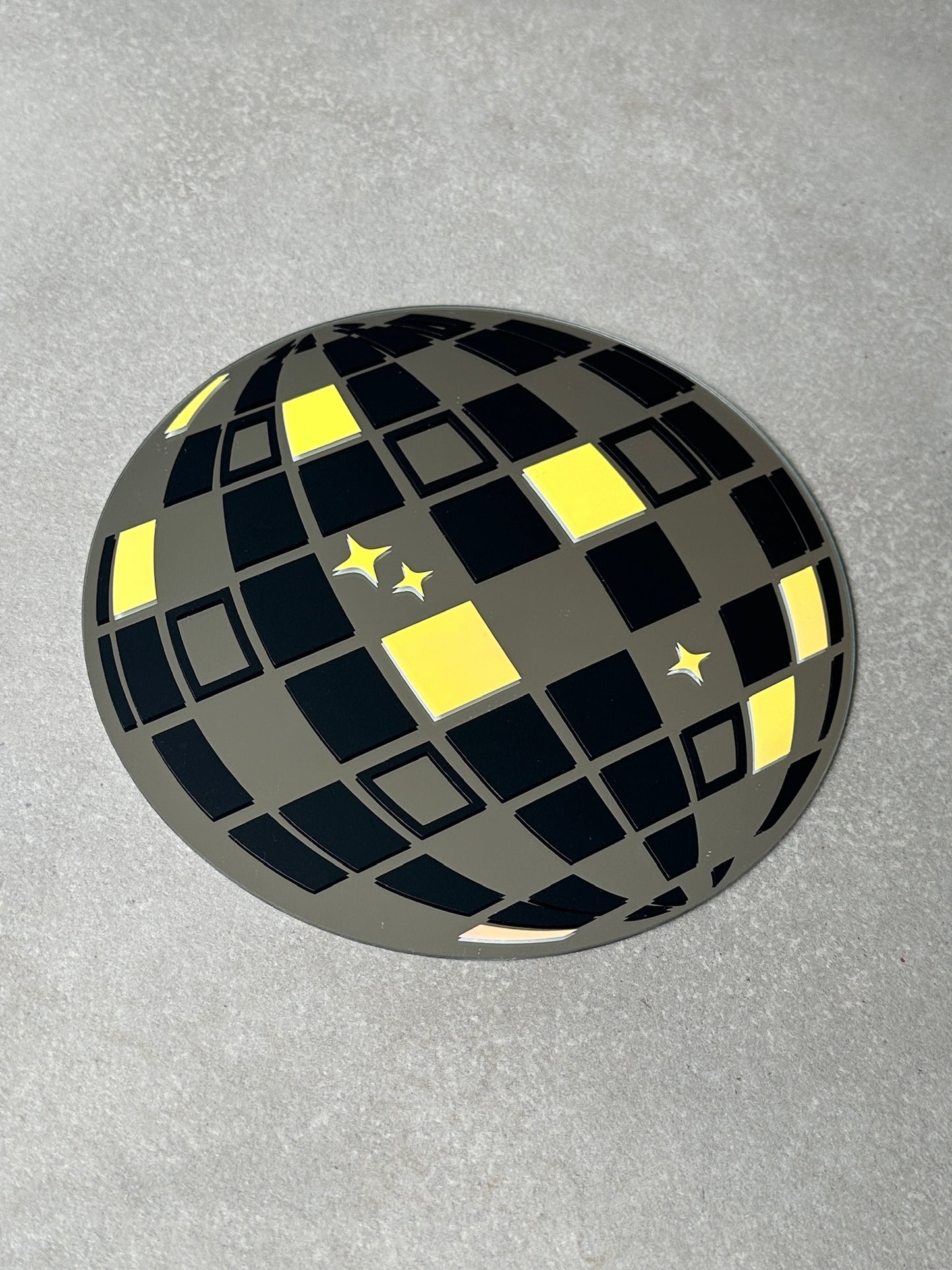 Discoball mirror black