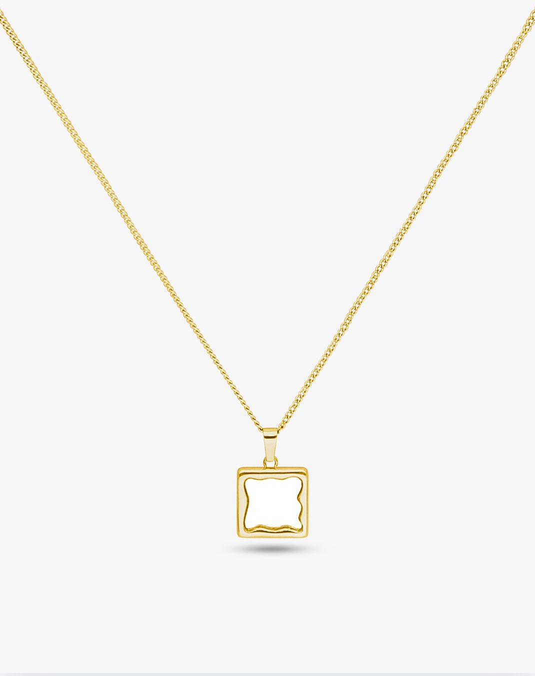 Unwind x Blemz Gold Necklace with Mirror Pendant