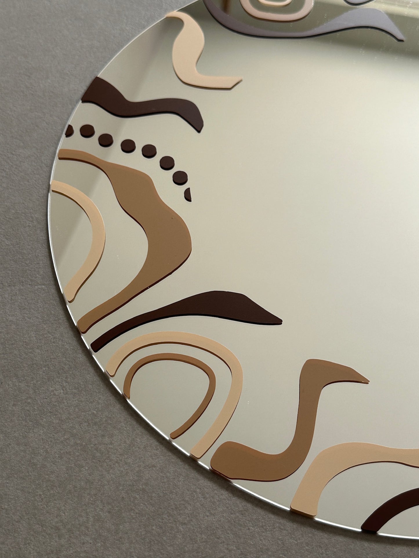 Crazy wave mirror brown