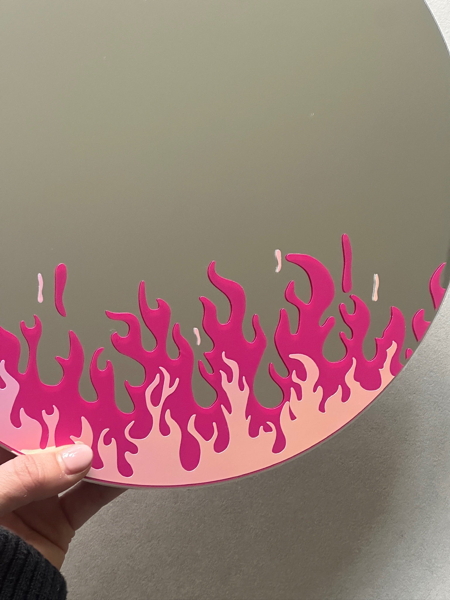 Fire double mirror fucsia