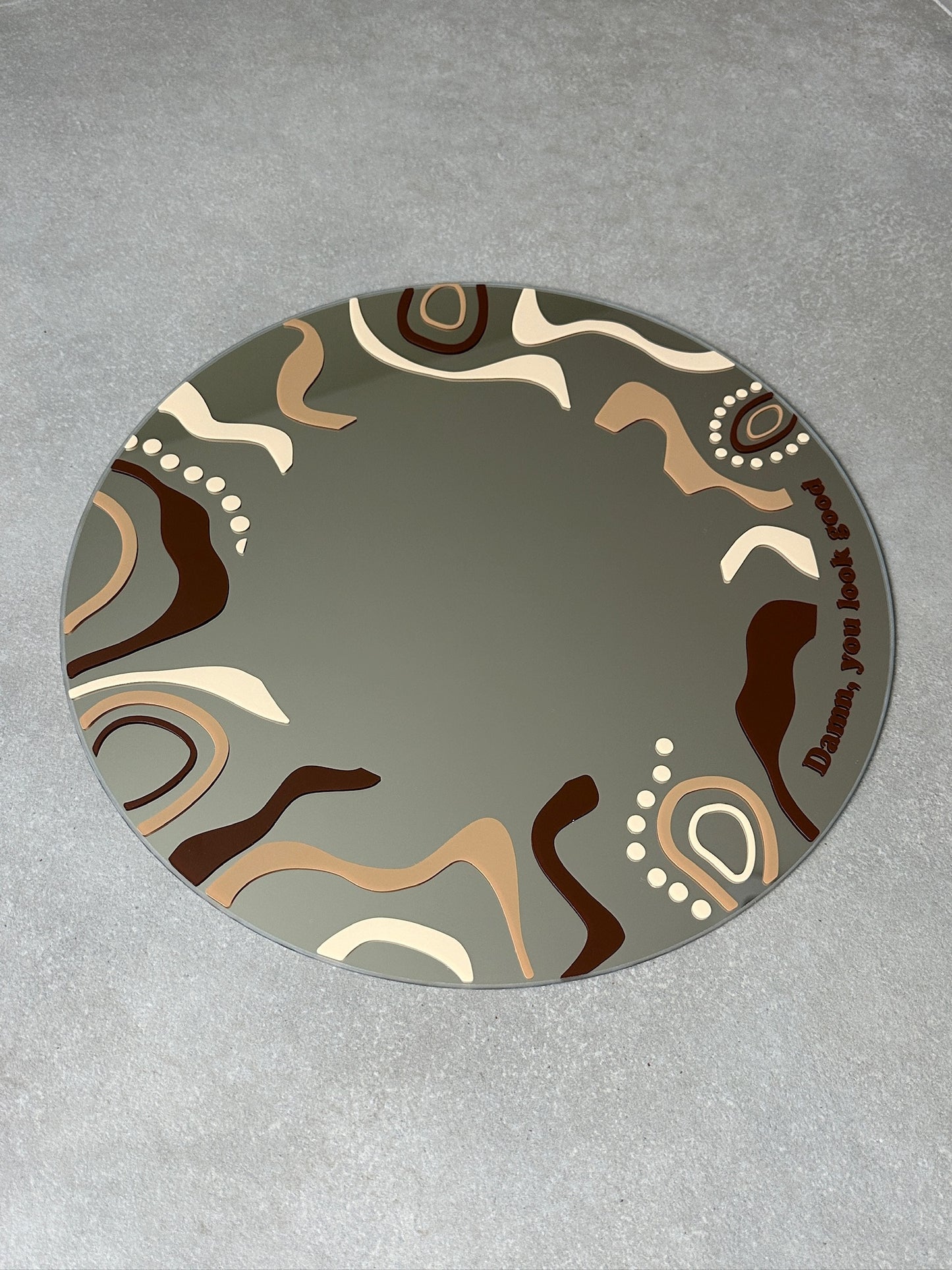 Damn, crazy wave mirror brown