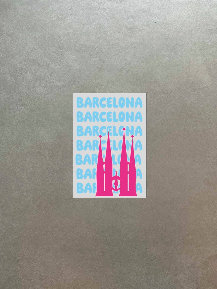 Custom city poster style mirror