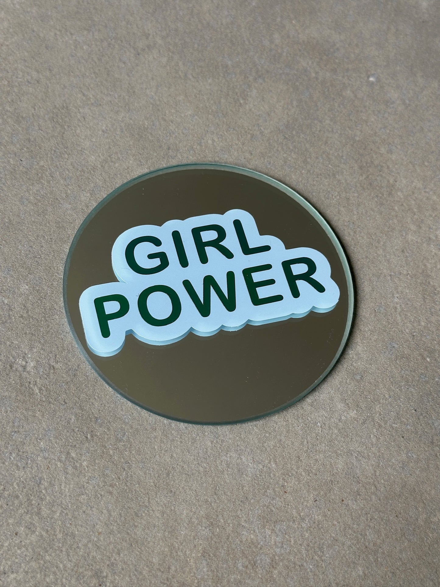 Girlpower blue mirror