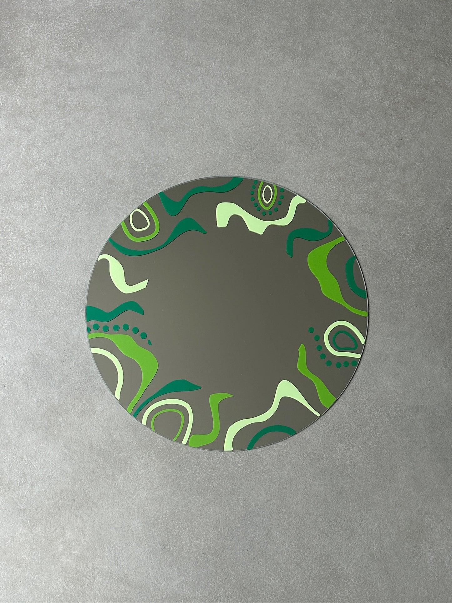 Crazy wave mirror green