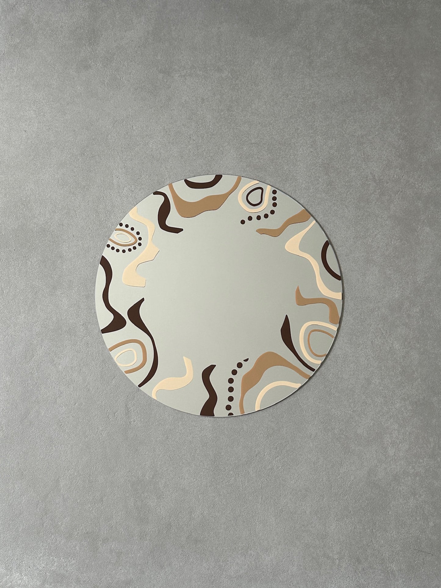 Crazy wave mirror brown