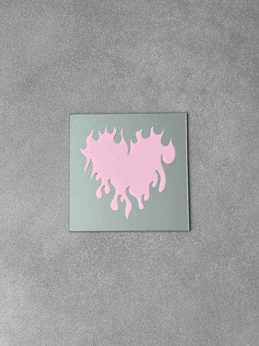 Heartsfire mirror baby pink full