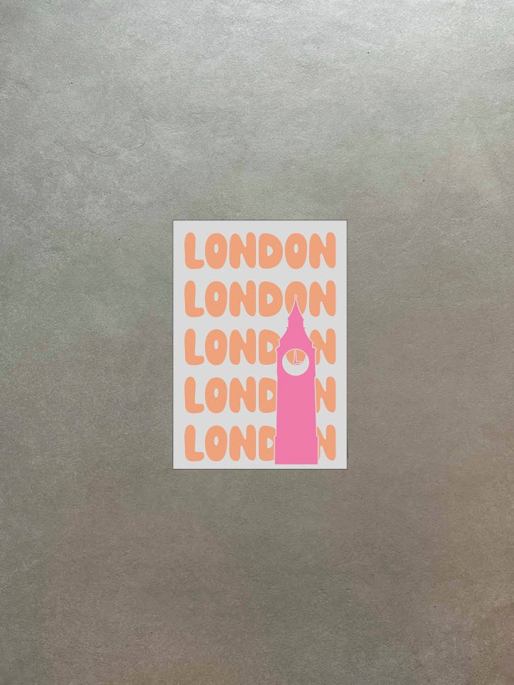 Custom city poster style mirror