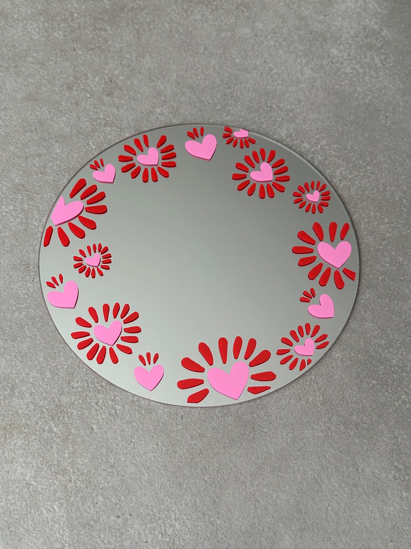 Sunheart mirror red pink