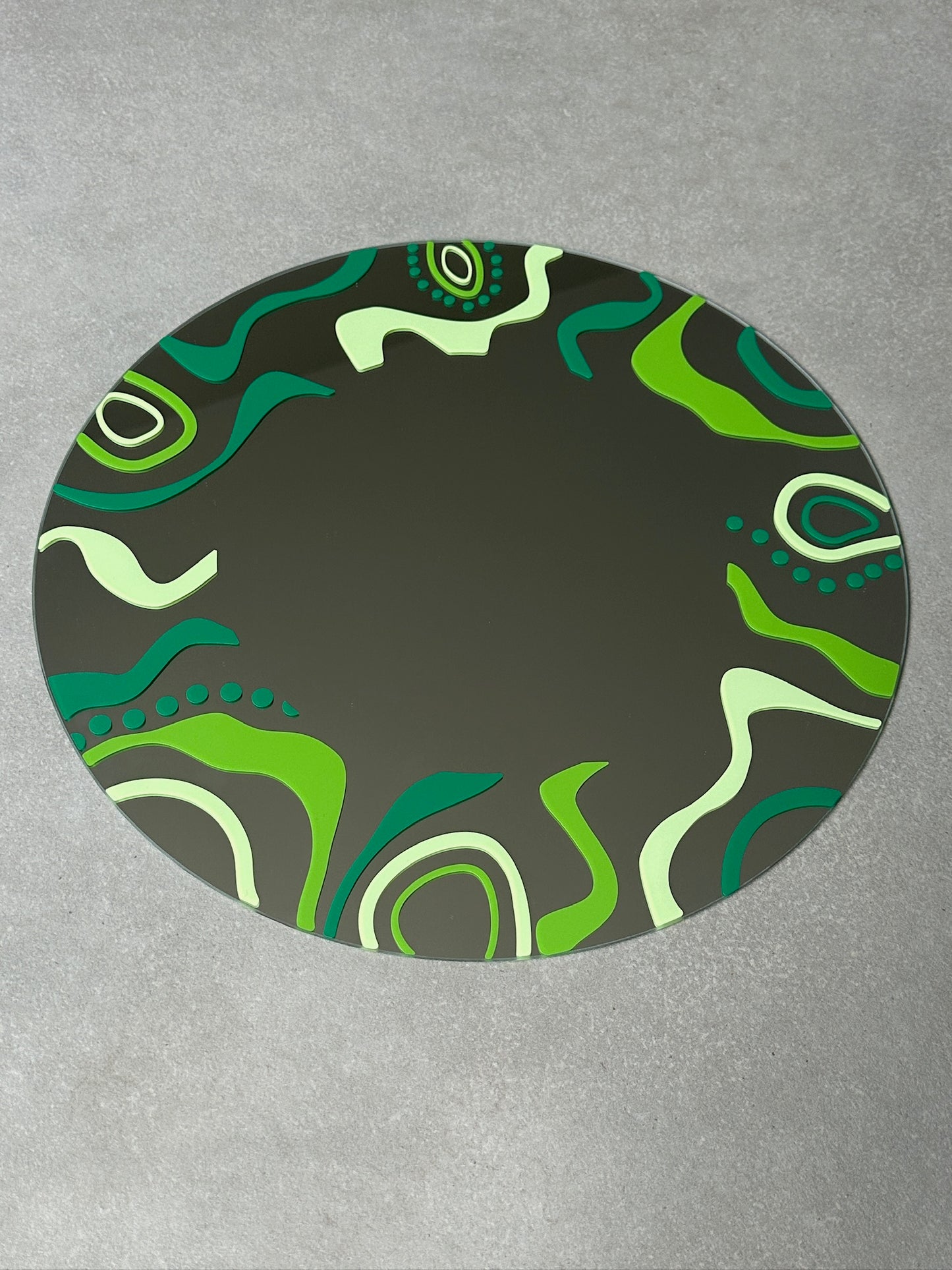 Crazy wave mirror green