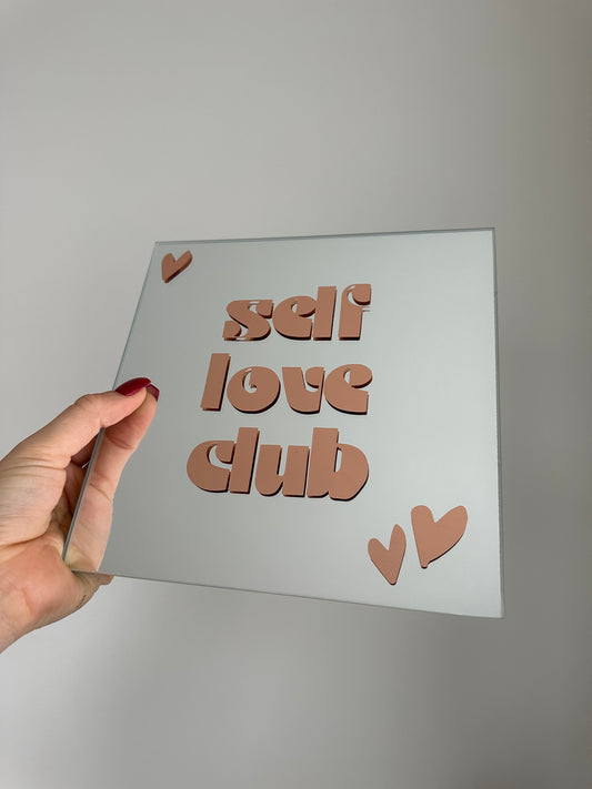 Selflove club copper mirror