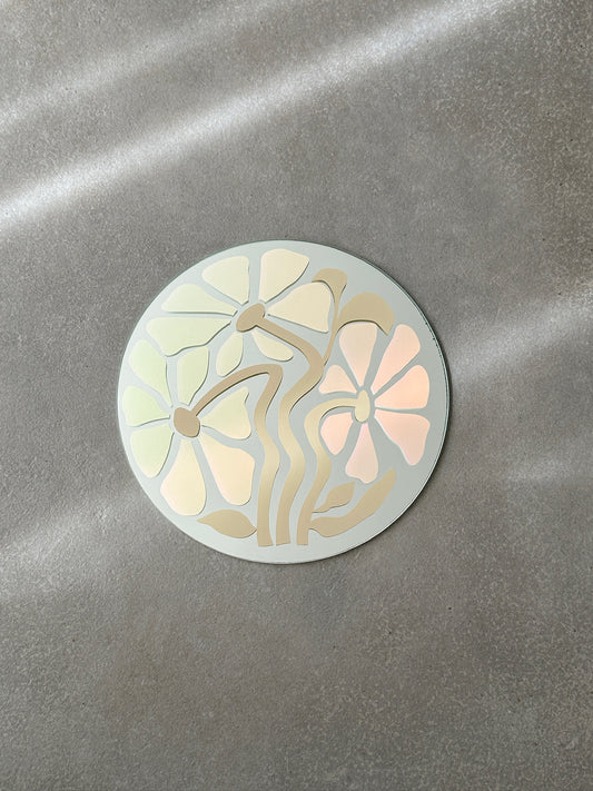 Flower mirror sand