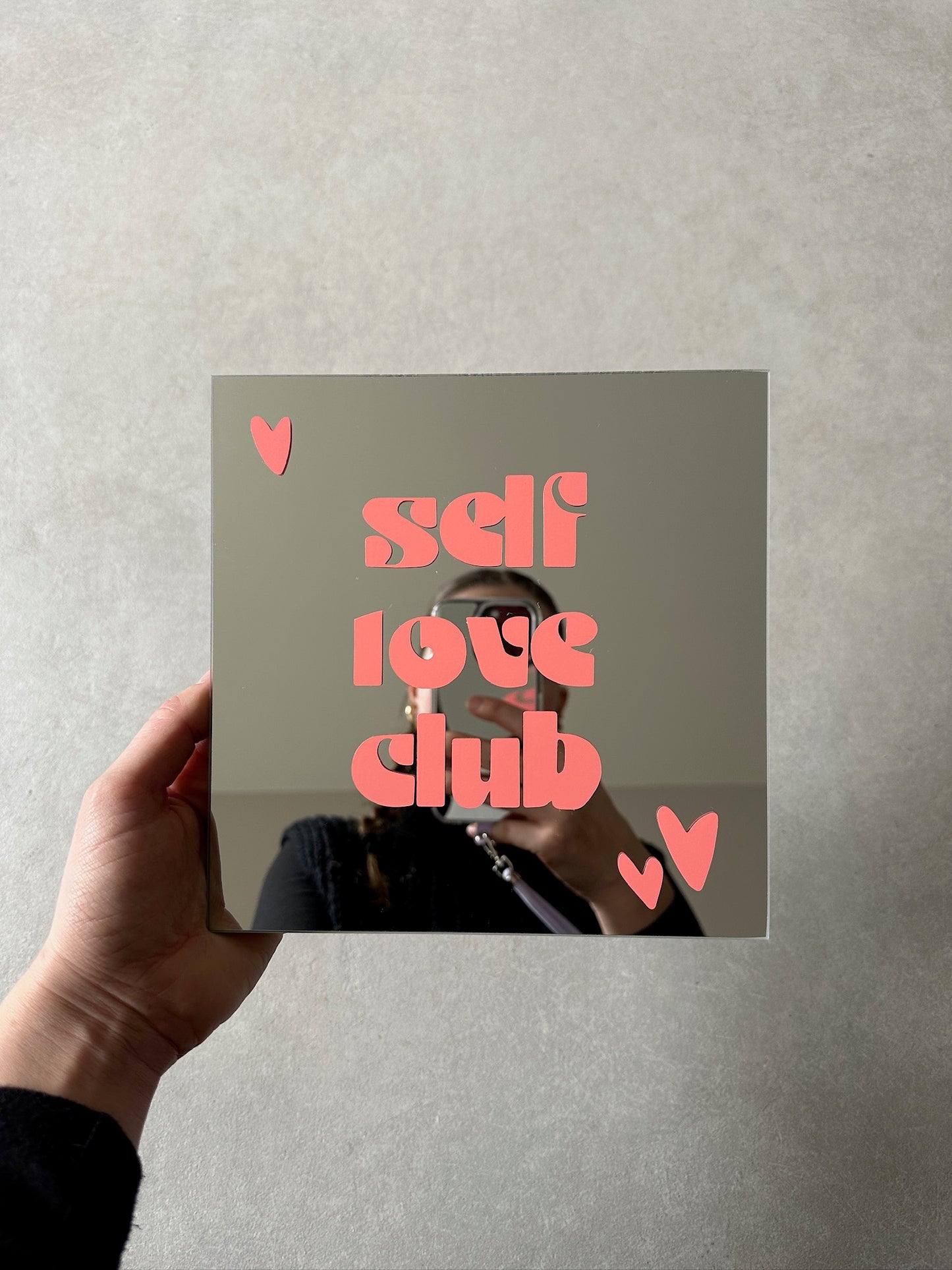 Selflove club mirror peach