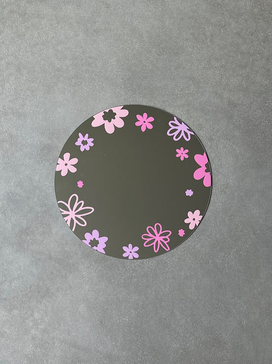 Flower multi mirror pink