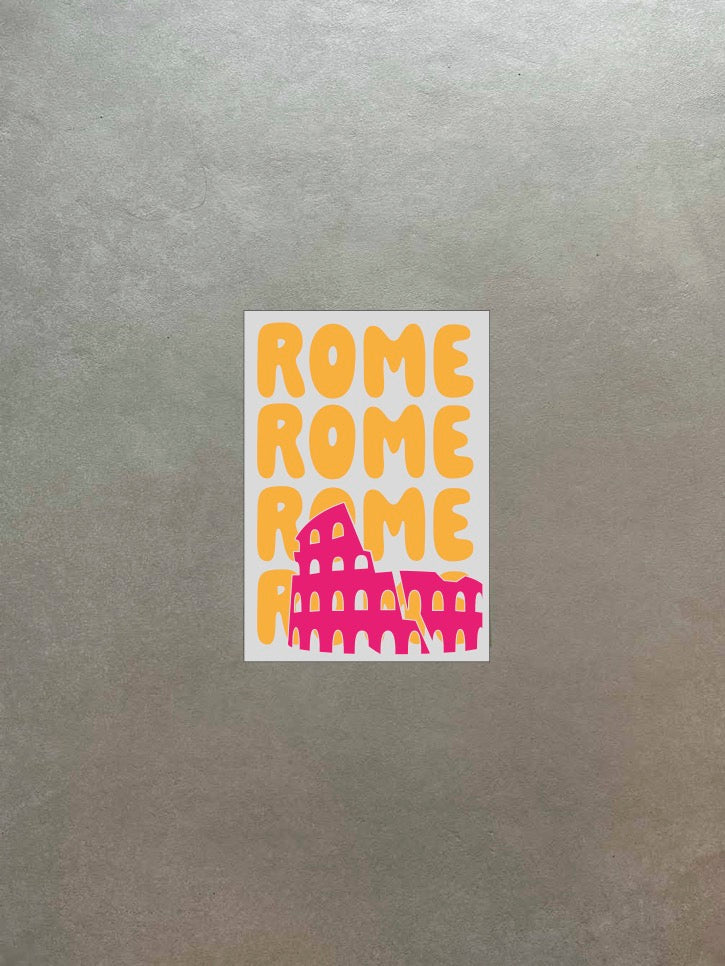 Custom city poster style mirror