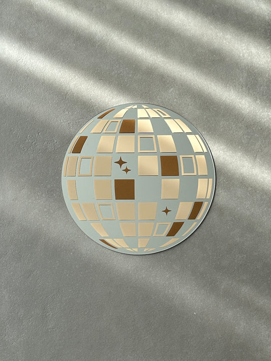 Discoball mirror shimmer brown