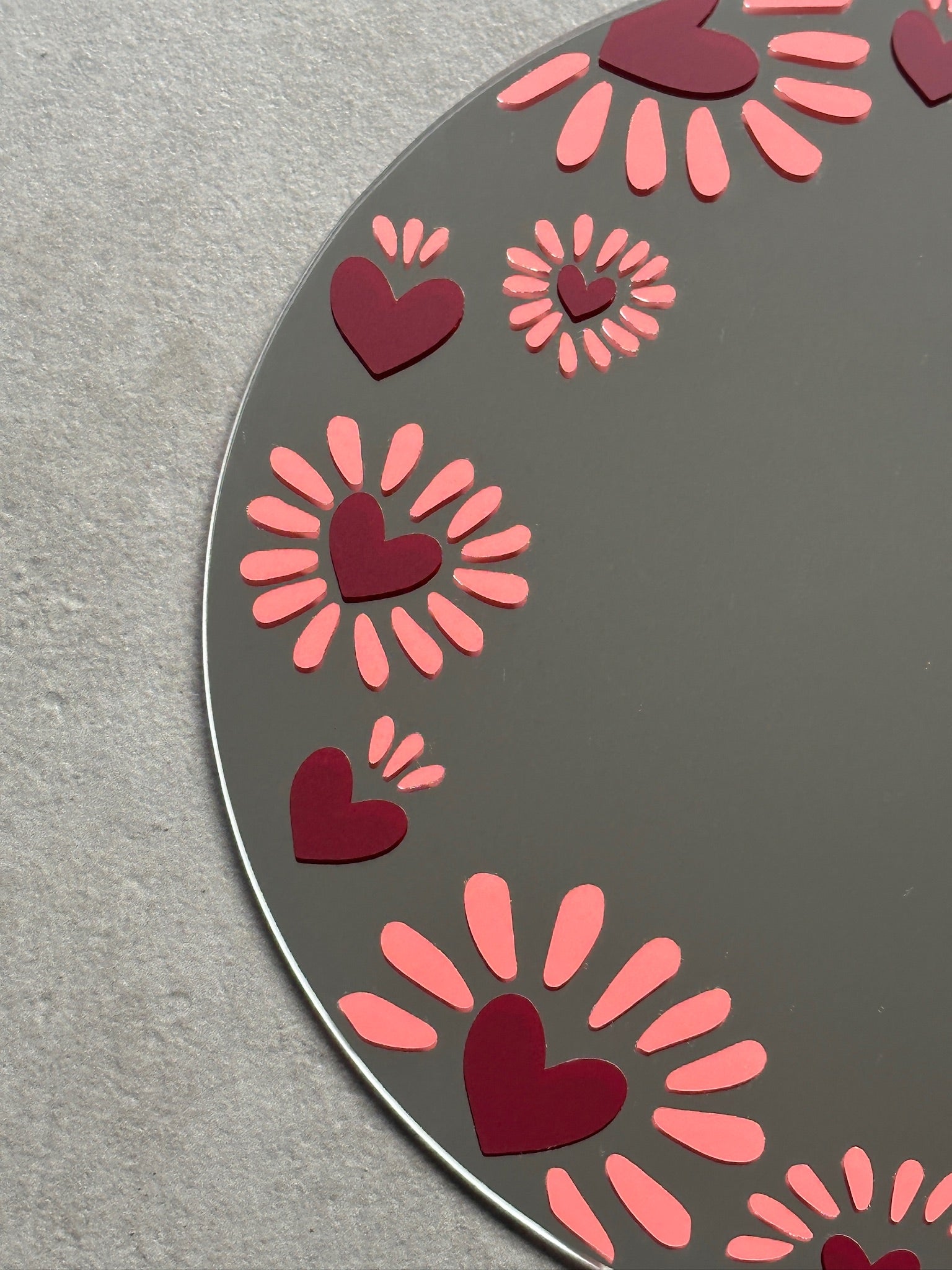 Sunheart spiegel peach bordeaux