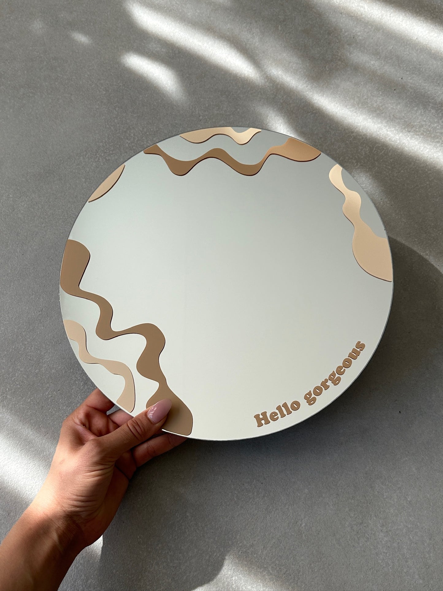 Hello gorgeous wave big mirror sand