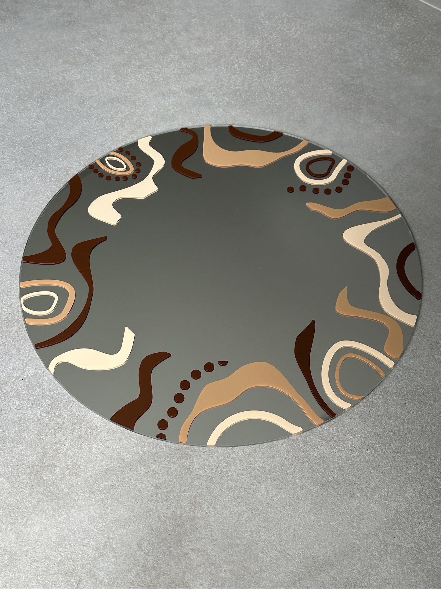 Crazy wave mirror brown