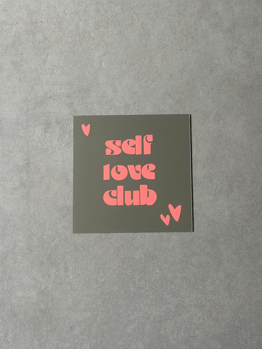 Selflove club mirror peach