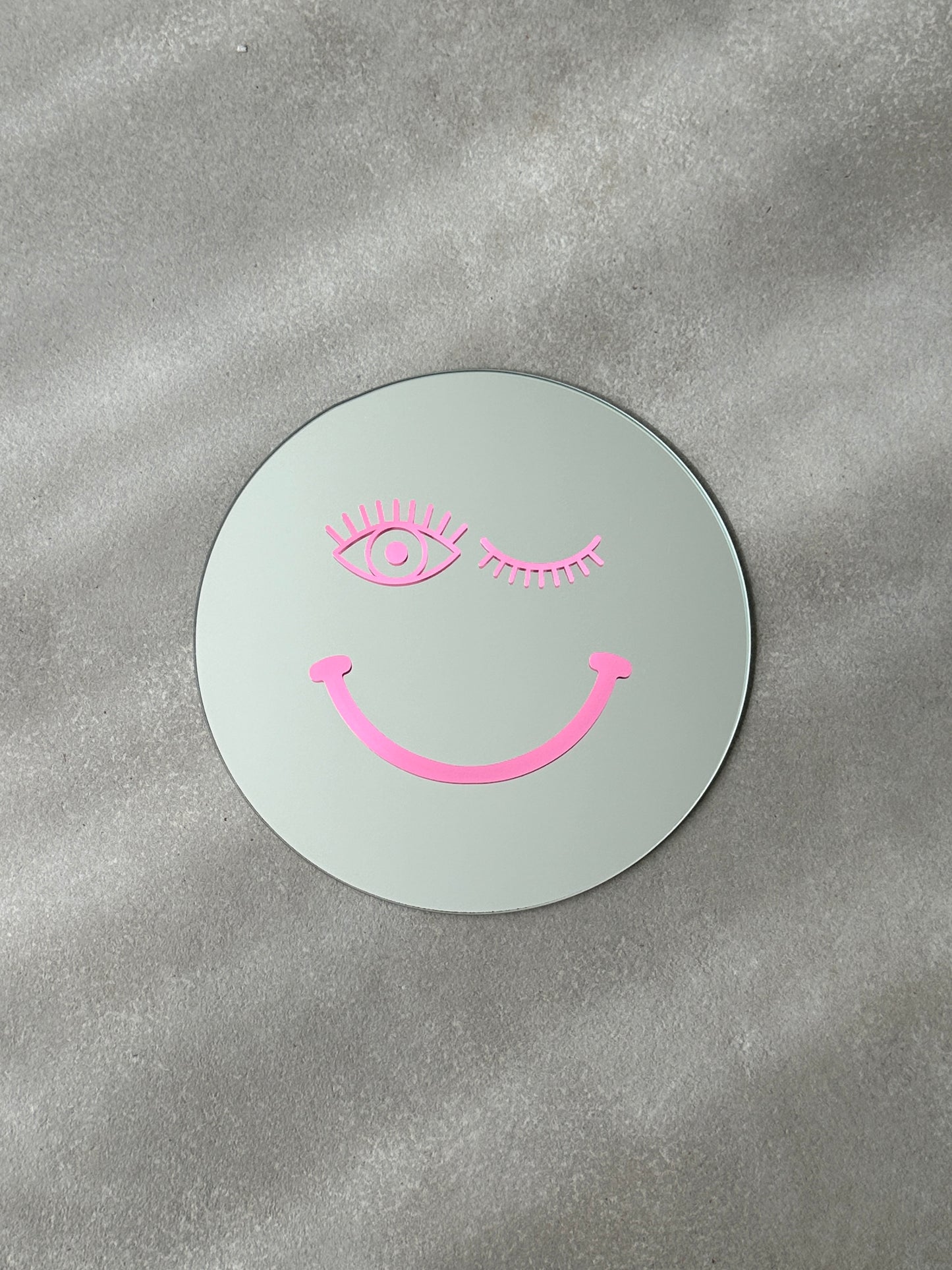 Smiley wink mirror