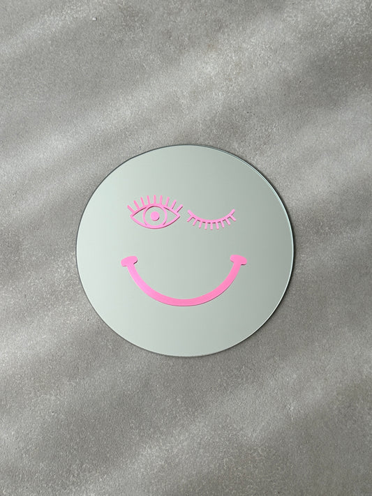 Smiley wink mirror