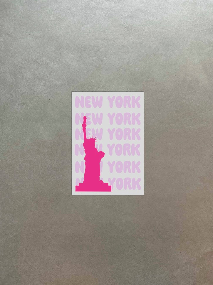 Custom city poster style mirror