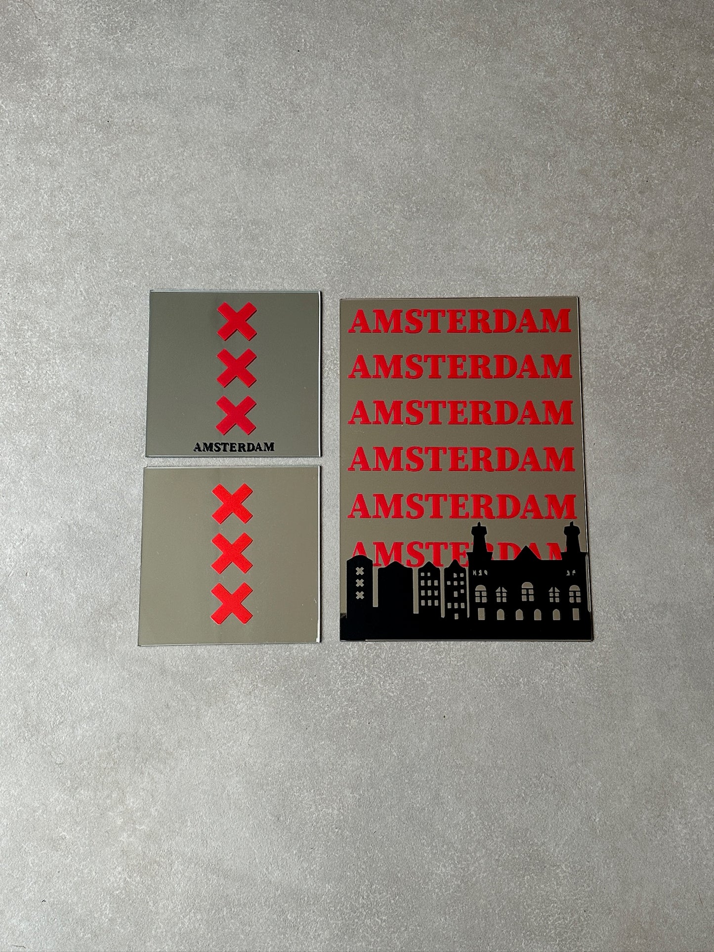 Amsterdam red black mirror