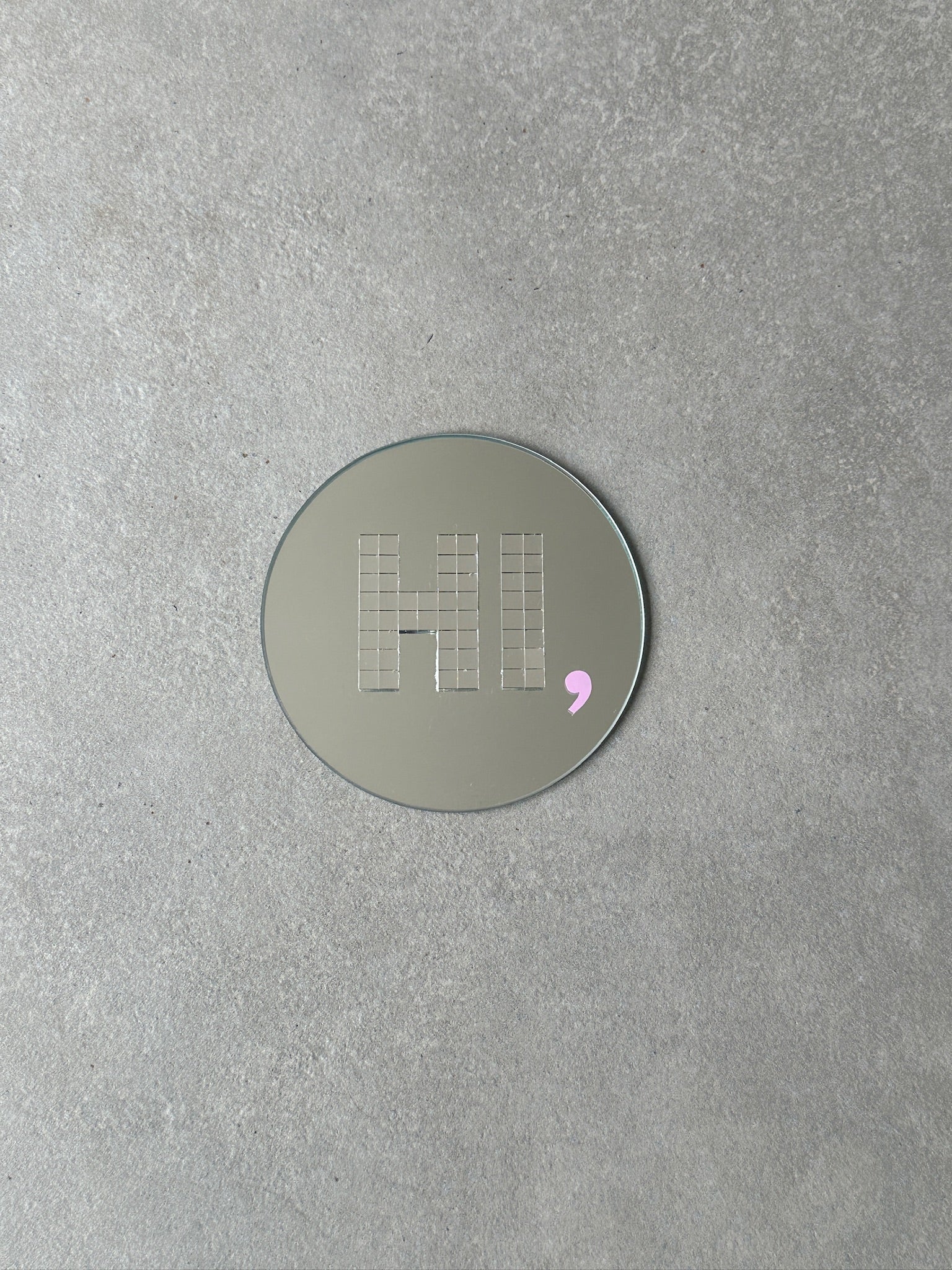HI, disco mirror lila